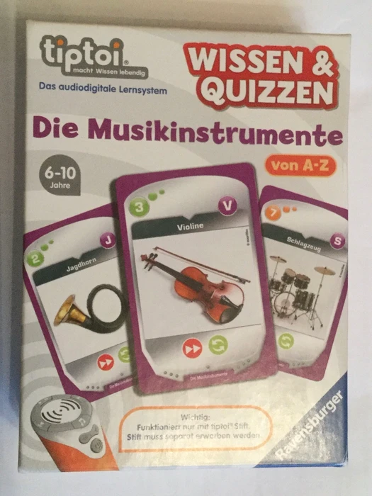 Cover image of Wissen & Quizzen: Die Musikinstrumente board game