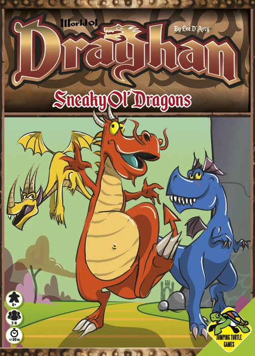 Cover image of World of Draghan: Sneaky Ol' Dragons board game