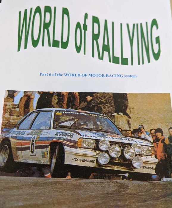 Cover image of World of Motor Racing: World of Rallying board game