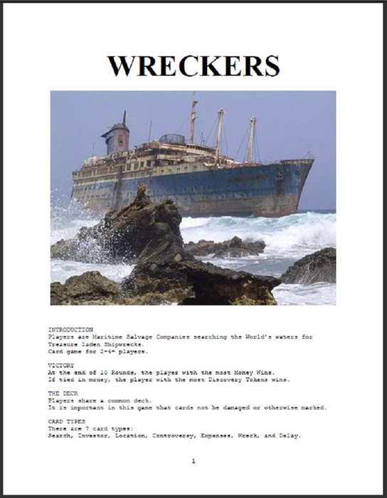 Cover image of Wreckers board game