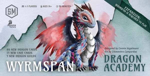 Cover image of Wyrmspan: Dragon Academy board game