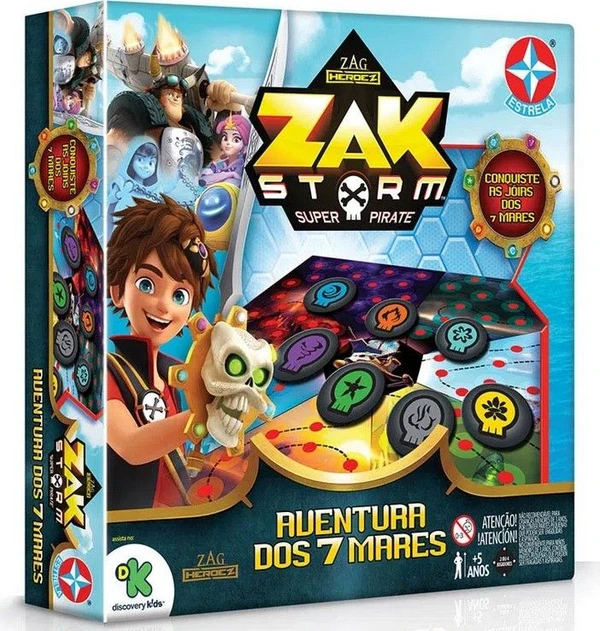 Cover image of Zak Storm e a Aventura dos 7 Mares board game