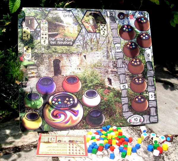 Cover image of Zauberhafte Würfelorte board game