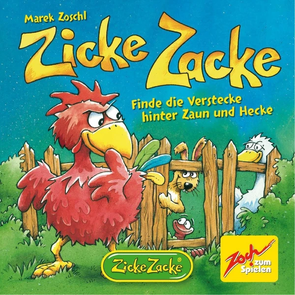 Cover image of Zicke Zacke: Finde die Verstecke hinter Zaun und Hecke board game
