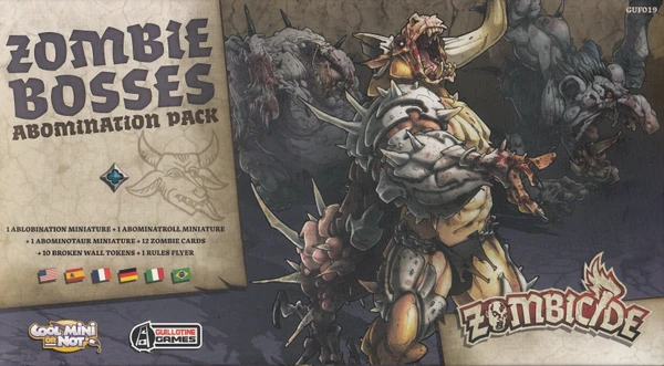 Cover image of Zombicide: Black Plague – Zombie Bosses Abomination Pack board game