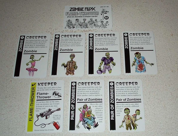 Cover image of Zombie Fluxx: Flame-Thrower Expansion Pack board game