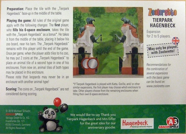 Cover image of Zooloretto: Tierpark Hagenbeck board game