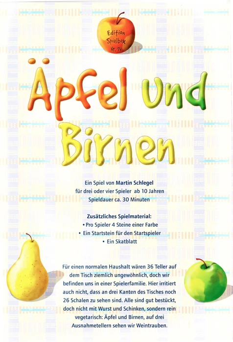 Cover image of Äpfel und Birnen board game