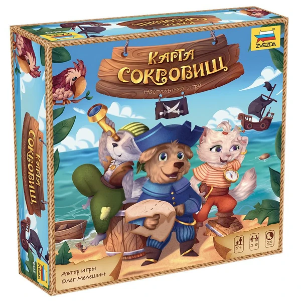 Cover image of Карта сокровищ (Treasure Map) board game