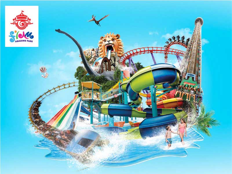 3.Siam Amazing Park Bangkok Admission to Water Park with Buffet Lunch  Ticket only