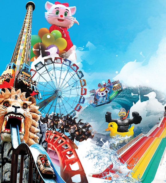 2.Siam Amazing Park Bangkok + Buffet Lunch +Round Trip Private Transfer