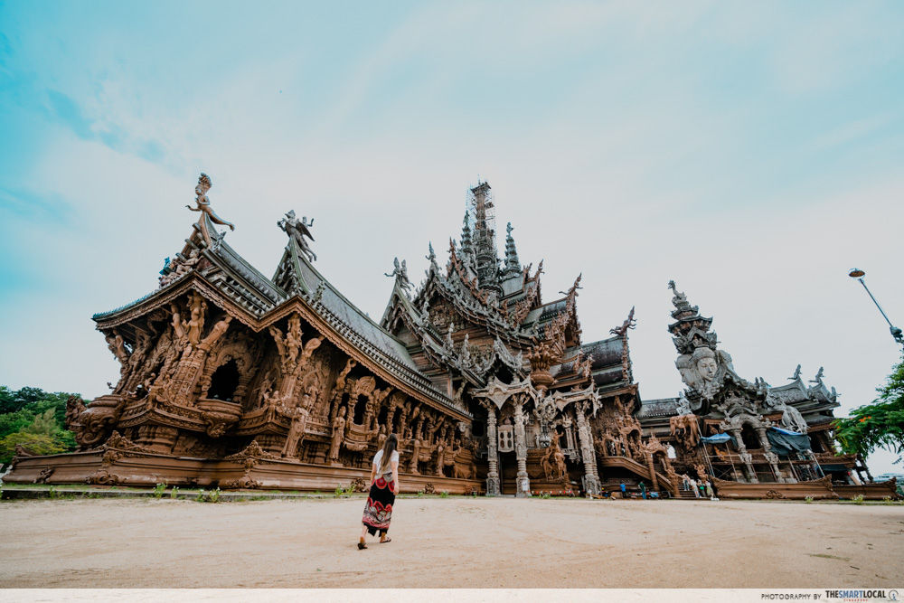 1.Sanctuary of Truth Museum  Pattaya : Morning Time 10 Am -14.00 Hrs -Ticket only