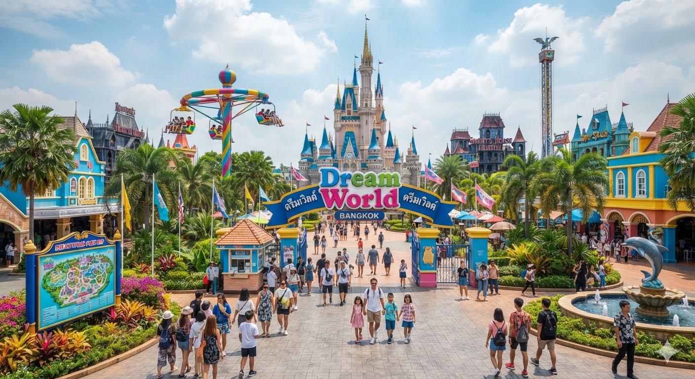 3.Dream World + Snow Park Town Bangkok  -Ticket only