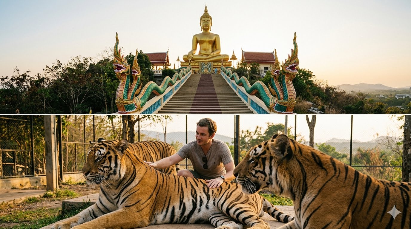 City tour Pattaya -Big buddha with view point  with Gems Gallery  Private Tour