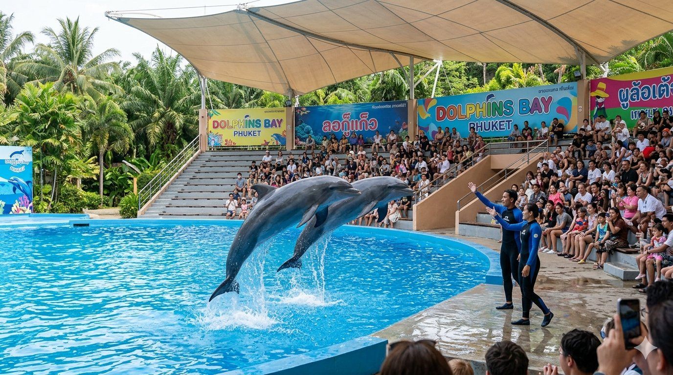 ( Add on) 60 Min halt Booked city tour Phuket + Dolphin Bay Transfers  60 min halt