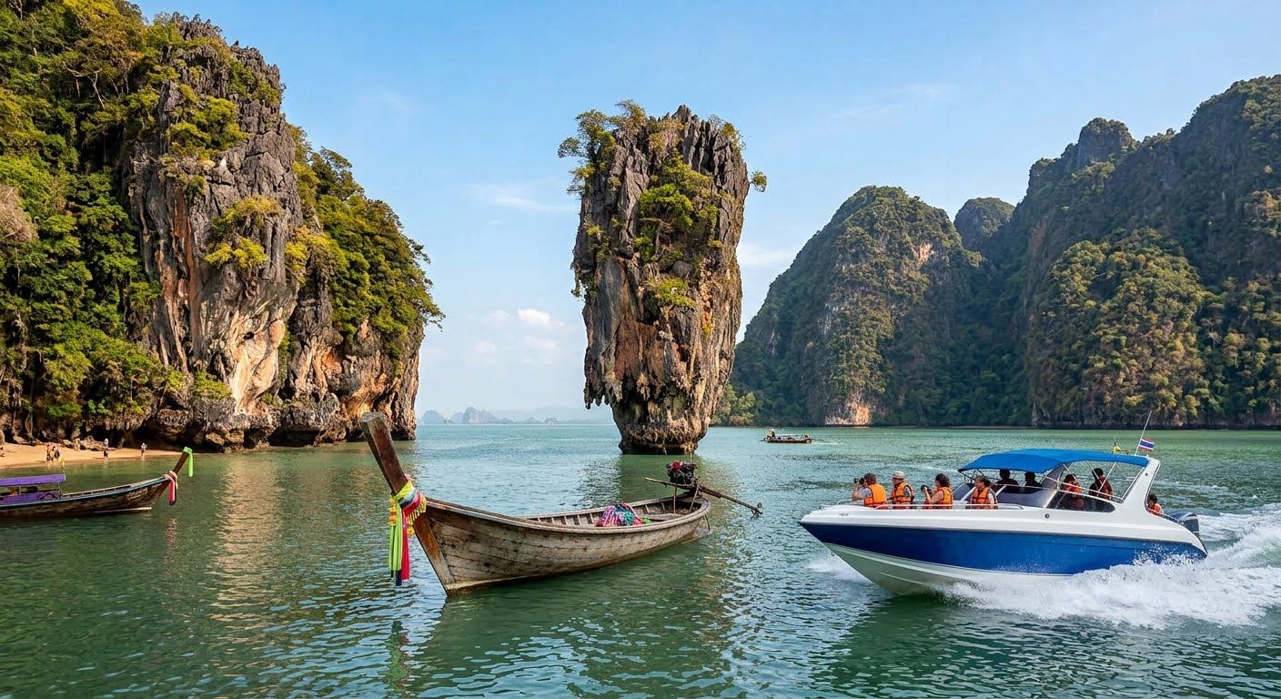 3.Jamesbond tour by Speed Boat + Lunch - Exclude of Island fees -Sic