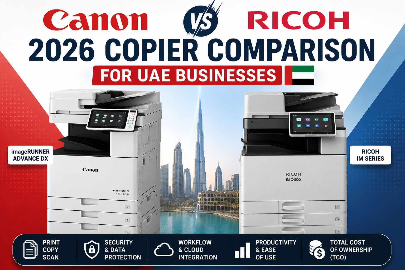 Canon vs Ricoh: 2026 Copier Comparison for UAE Businesses