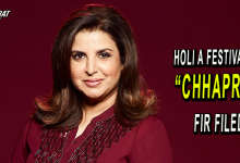 FIR AGAINST FARAH KHAN FOR HER REMARK ON HOLI