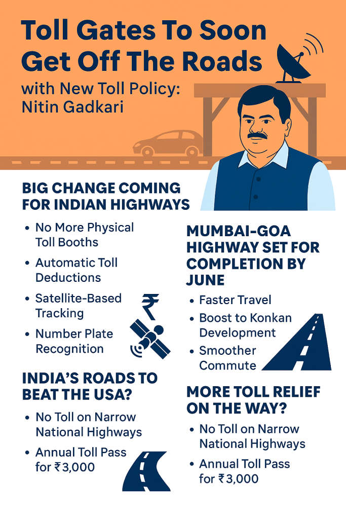 Toll Gates To Soon Get Off The Roads with New Toll Policy: Nitin Gadkari 2 New Toll Gate Policy