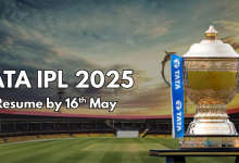 TATA IPL 2025 To Resume by 16th May