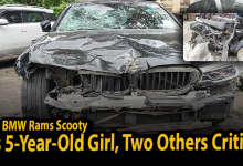 NOIDA BMW CAR ACCIDENT KILLS 5YR OLD GIRL