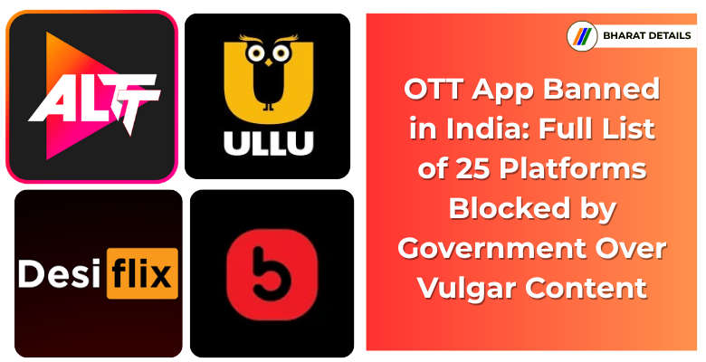 OTT App Banned in India over Vulgar Content
