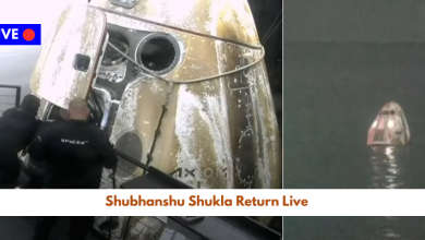 Shubhanshu Shukla Return Live