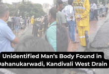 Unidentified Man’s Body Found in Dahanukarwadi Kandivali West Drain