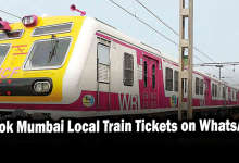 Book Mumbai Local Train Tickets on WhatsApp