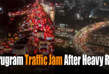Gurugram Traffic Jam After Heavy Rain
