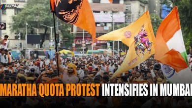 MARATHA QUOTA PROTEST INTENSIFIES IN MUMBAI