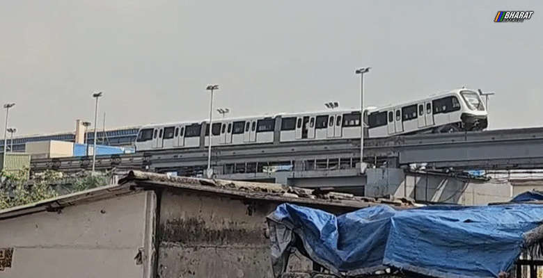Wadala Mumbai Monorail Test Run Incident at Wadala depot during signalling trial in Mumbai