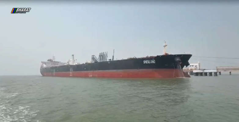 India Bound Oil Tanker Shenlong Suezmax Arrives at Mumbai