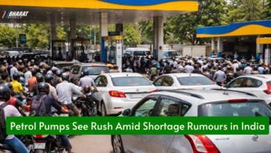 Long queues at petrol pump in India due to fuel shortage rumours