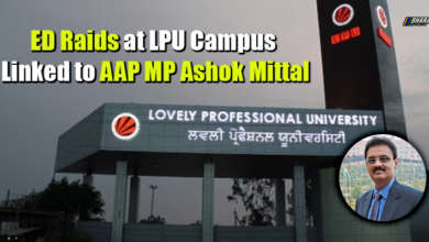 Enforcement Directorate officials at Lovely Professional University campus during raid