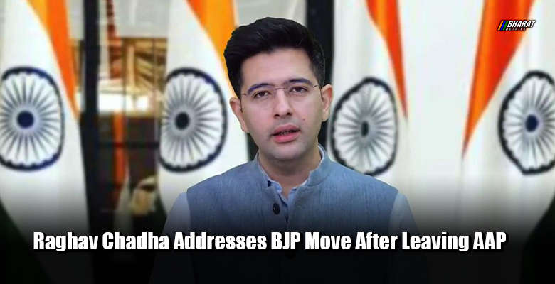 Raghav Chadha speaking about his decision to leave AAP and join BJP