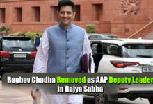Raghav Chadha speaking in Rajya Sabha during parliamentary session