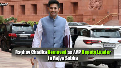 Raghav Chadha speaking in Rajya Sabha during parliamentary session