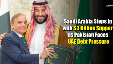 Saudi Arabia and Pakistan flags symbolising financial aid agreement