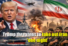 Donald Trump speaking at White House about Iran and Strait of Hormuz crisis