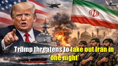 Donald Trump speaking at White House about Iran and Strait of Hormuz crisis