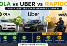 Comparison of Ola, Uber, and Rapido ride-hailing services in India for passengers and driver earnings