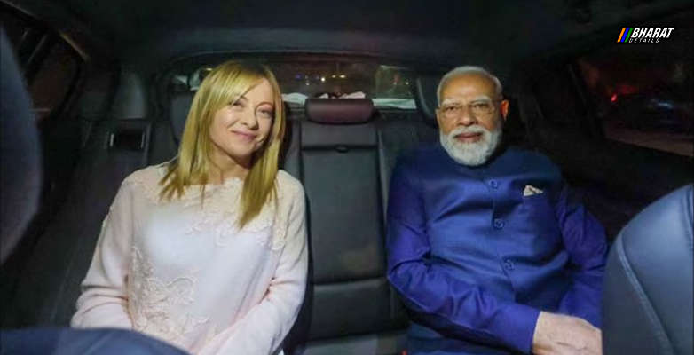 Photo of PM Modi and Giorgia Meloni at Rome Colosseum During Italy Visit -4