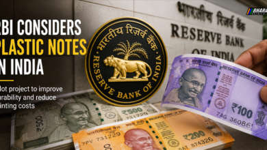 RBI considering polymer plastic banknotes in India with Indian currency notes and RBI logo