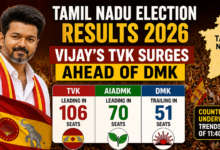 Tamil Nadu Election Results 2026, Vijay TVK results, DMK election results, AIADMK seats Tamil Nadu, Tamil Nadu assembly election