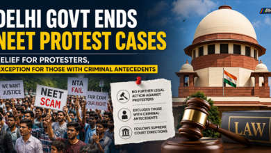 Delhi government ends further legal action against NEET protesters with exception for people with criminal antecedents