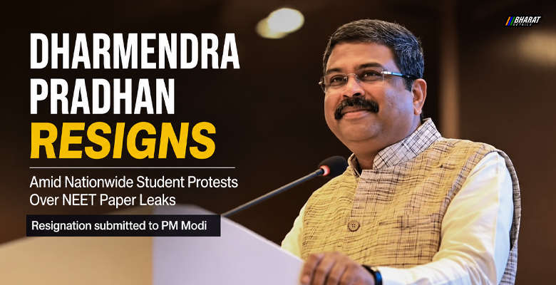Union Education Minister Dharmendra Pradhan resigns amid student protests over NEET paper leaks and exam irregularities