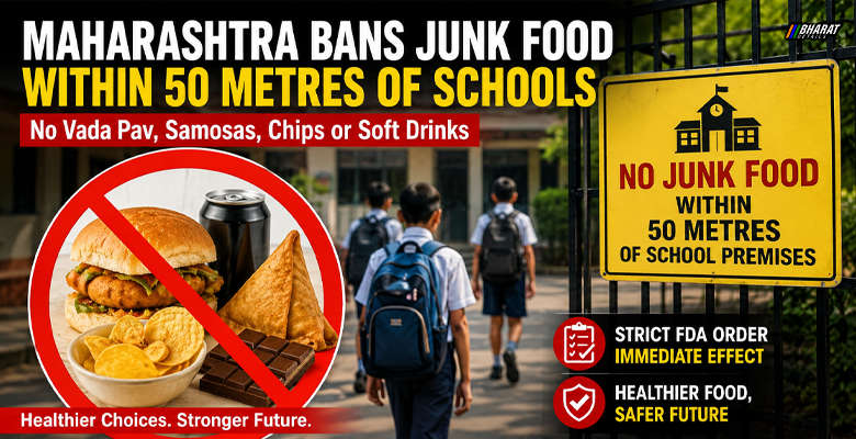Maharashtra FDA bans junk food including vada pav and samosas within 50 metres of schools