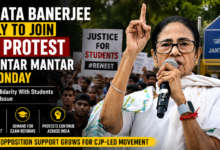 Mamata Banerjee addressing supporters ahead of her likely visit to the CJP protest at Delhi's Jantar Mantar over the NEET issue.