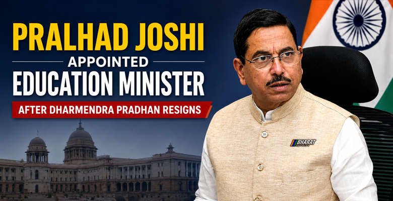 Pralhad Joshi appointed Education Minister after Dharmendra Pradhan resigns